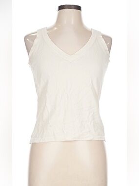 Banana Republic Cream V-Neck Tank Top